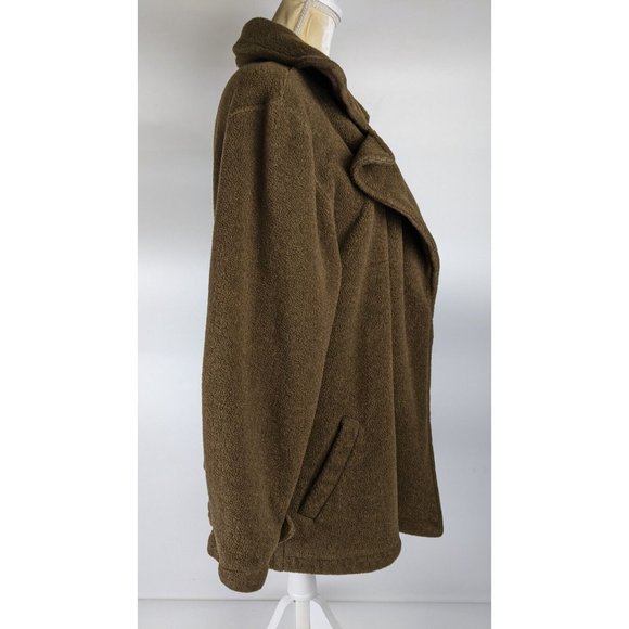 Fjall Mens Brown Overcoat Size Medium Heavy Jacket - Picture 4 of 8